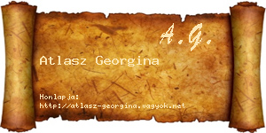 Atlasz Georgina névjegykártya